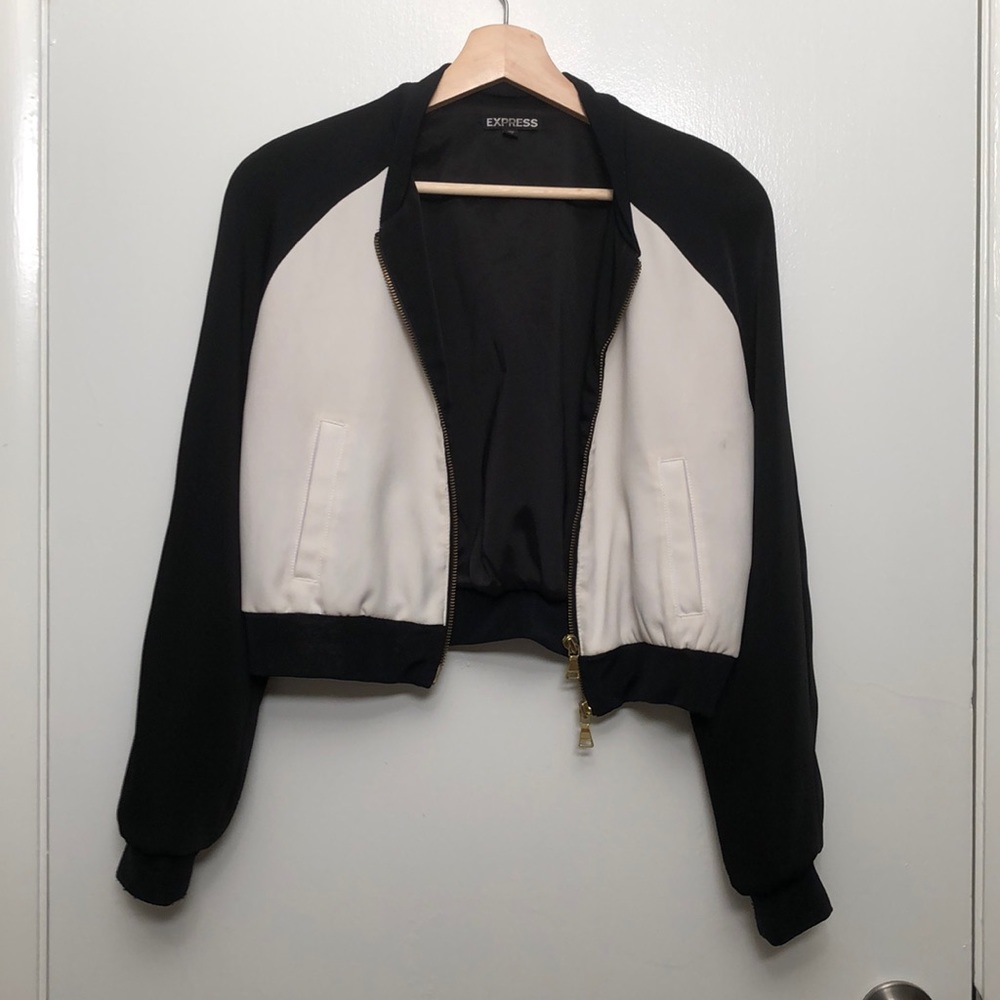 Express Cropped Bomber